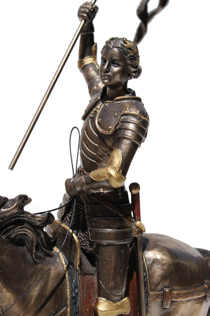 Unicorn Studios WU76003A4 Joan of Arc On Horse Back with Flag - Mbz and Color - Image 2